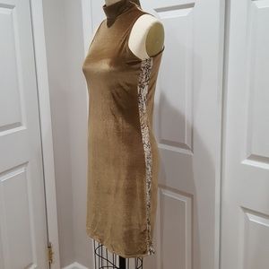 Golden Glitter Dress Small 6/8